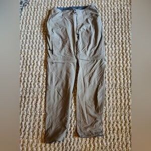 Columbia Omni Shield Advanced Khaki Beige Zip Off Pants - Women's Size 6, New